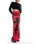 Фото #2 товара ASOS DESIGN satin twill maxi skirt in floral print