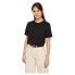 ფოტო #1 პროდუქტის PIECES Ria Fold Up Solid short sleeve T-shirt