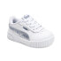 Фото #2 товара Puma Carina 2.0 Cloudy Metallic Inf Girls White Sneakers Casual Shoes 39039301