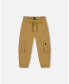 Big Boys Stretch Twill Cargo Jogger Pants Dark Beige