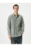 Фото #3 товара Рубашка Koton Long Sleeve Classic Collar Pocket Detail