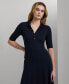 ფოტო #4 პროდუქტის Women's A-Line Polo Dress