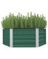 Фото #1 товара Raised Garden Bed 50.8"x50.8"x18.1" Galvanized Steel Green