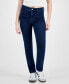 Фото #4 товара Juniors' High Rise Straight-Leg Jeans