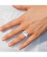 Gemini Twin Design Sterling Silver Moonstone Gemstone Diamond Signet Ring