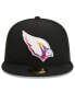 Фото #4 товара Men's Black Arizona Cardinals 2023 NFL Crucial Catch 59FIFTY Fitted Hat