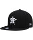 Фото #1 товара Men's Black Houston Astros Team 9FIFTY Snapback Hat