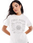 Фото #1 товара Pull&Bear 'Free Path' tonal graphic t-shirt in ecru