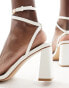 Фото #4 товара Simmi London Bia strappy block heeled sandal in white