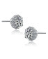 Фото #2 товара Sterling Silver Cubic Zirconia Round Stud Style Earrings