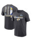 Men's Anthracite Los Angeles Rams Super Bowl LVI Champions Roster T-shirt