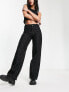 Guess Originals wide leg logo jeans in black