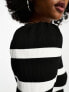 ONLY lightweight jumper in black and white stripe