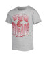 ფოტო #4 პროდუქტის Big Boys Crimson, Heather Gray Washington State Cougars Game Day T-shirt Combo Pack