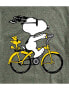 Hybrid Apparel Peanuts Bike Mens Short Sleeve Tee