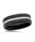 ფოტო #1 პროდუქტის Stainless Steel CZ Eternity Band - Black Plated