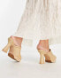 Фото #2 товара & Other Stories straw platform heels in beige