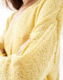 Mango lightweight v neck jumper in yellow