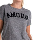 ფოტო #4 პროდუქტის Women's Amour Graphic T-Shirt