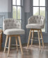 Фото #9 товара Onyx 26" Upholstered 360 Degree Swivel Counter Stool