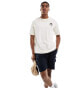 Selected Homme oversized t-shirt with palm placement back print in cream