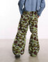 COLLUSION baggy trousers in washed camo