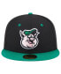 Фото #2 товара Men's Black Kannapolis Cannon Ballers Theme Nights Kannapolis Qs 59FIFTY Fitted Hat