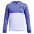 UNDER ARMOUR Rival Terry hoodie Starlight / Celeste / Downpour Gray, 14-16 лет - фото #2