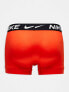 Фото #3 товара Nike Dri-Fit Essential Microfiber trunks 3 pack in white, orange and black print