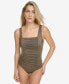 Фото #1 товара Pleated One-Piece Swimsuit,Created for Macy's