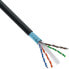 InLine Patch cable - U/UTP - Cat.6A - halogen-free - AWG23 copper - black 25m
