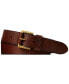 ფოტო #1 პროდუქტის Men's Signature Pony Leather Belt