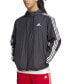 Фото #3 товара Men's Essentials Woven Three-Stripes Logo Windbreaker