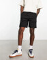 Bershka pocket cargo short in black