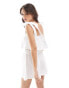 Six Stories bow shoulder cami and short pyjama set in ivory