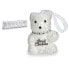 Christmas Decorations Set Bear Silver White 5,5 x 7 x 5,5 cm (12 Units)