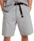 ფოტო #1 პროდუქტის Men's Relaxed-Fit Belted Travail Shorts