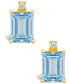 ფოტო #3 პროდუქტის Aquamarine (1 ct. t.w.) and Diamond Accent Stud Earrings in 14K White Gold or 14K Yellow Gold