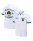 Фото #1 товара Men's Darius Rucker Collection by White Milwaukee Brewers Bowling Button-Up Shirt