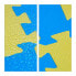 36 x Puzzlematte Sterne blau-gelb