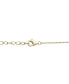 ფოტო #4 პროდუქტის Mother-of-Pearl (10mm) & Cubic Zirconia Hamsa Hand & Evil Eye Pendant Necklace in 14k Gold-Plated Sterling Silver, 16" + 2" extender