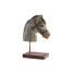 Фото #1 товара Декоративная фигура DKD Home Decor Лошадь Железо Древесина манго (24 x 12 x 35 cm)