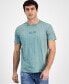 Фото #1 товара Men's David Acid-Washed Logo Graphic T-Shirt