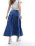 Nobody's Child Bamber full denim skirt in blue