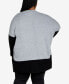 Фото #2 товара Plus Size Splice It Cardigan Sweater