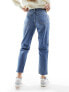 Фото #3 товара Hollister curve love high rise mom fit jean in mid blue