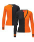 Фото #1 товара Women's Black, Orange Cincinnati Bengals Cargo Sweater