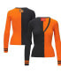 ფოტო #1 პროდუქტის Women's Black, Orange Cincinnati Bengals Cargo Sweater