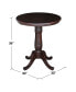 30" Round Top Pedestal Table- 34.9"H