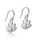 ფოტო #2 პროდუქტის Women's Clemson Tigers Silver-Tone Dangle Earrings